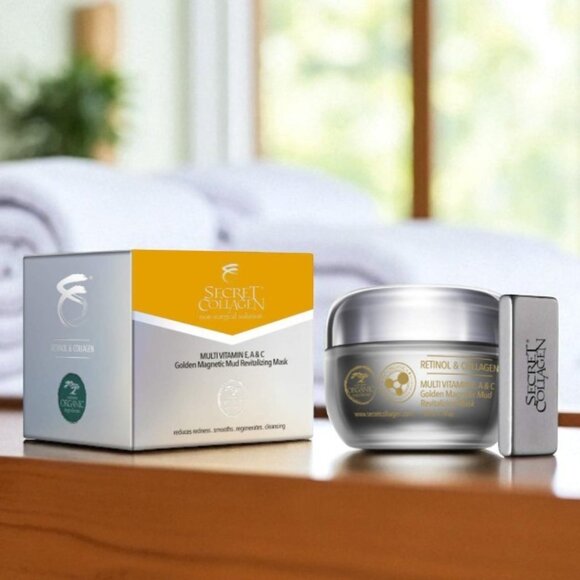 🌟 Secret Collagen Golden Magnetic Mud Mask – Multi-Vitamin E, A & C 🌟 - Picture 3 of 3